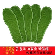 Hualong military fans supplies military green cotton training insoles men and women sweat breathable March anti-odor cotton insoles Universal