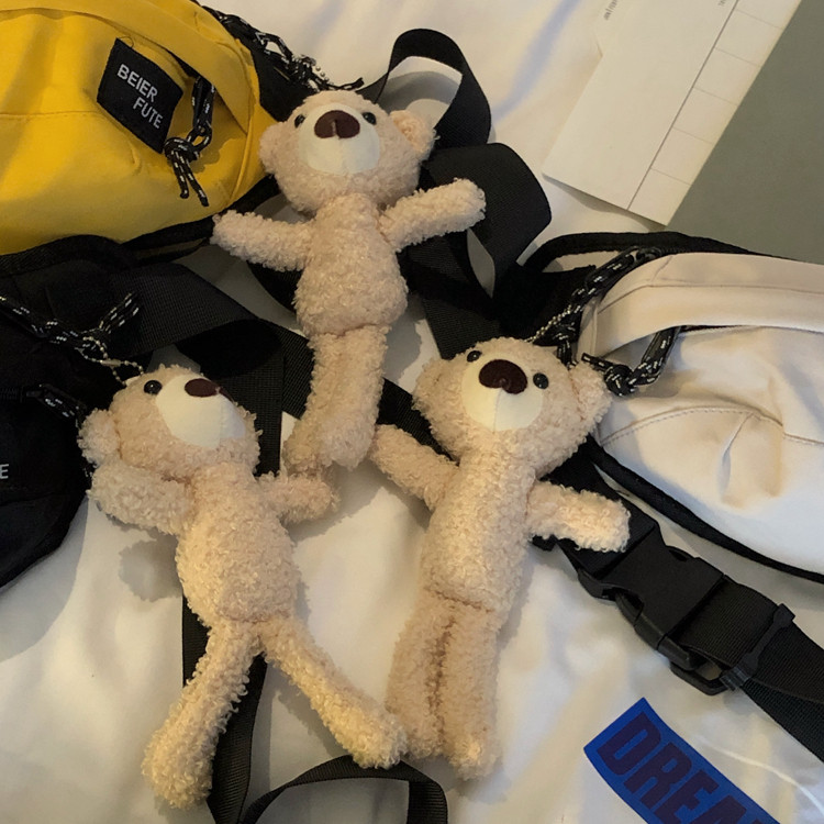 潮流小熊娃娃玩偶挂件配饰钥匙扣男女可挂包新款2021