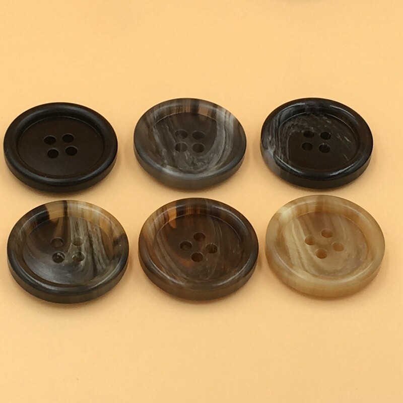 西裤圆形衣扣百搭扣子黑白色装饰扣男女毛呢大纽扣西装西服扣