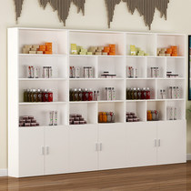 Bookcase 1 meter 2 wide whole cabinet extended 5-story cabinet with door shelf product display cabinet beauty salon product cabinet