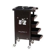 Cart for Salon drawer cart with wheels tool cart storage truck four-layer roller Wheeler steel frame cart