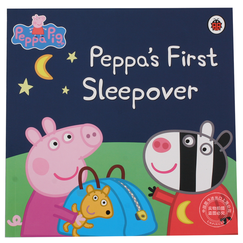 [现货]小猪佩奇 粉红猪小妹 英文原版 peppa pig: peppas sleepover