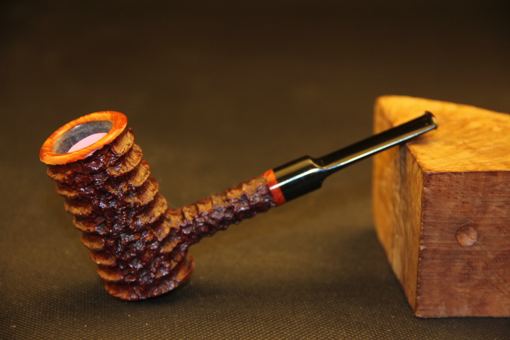 丹麦大师tom eltang烟斗 枣红色 中号锤子斗型 宾仕定制 l草利器