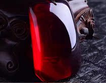 One yuan auction of Polos stone blood amber beeswax safe brand blood pepper pendant