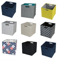 Storage box lattice bookcase foldable Target export processing Oxford cloth storage box toy storage box