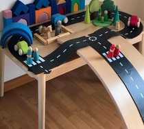 ins puzzle car track Childrens toys High-speed model construction road scene DIY disassembly puzzle washable