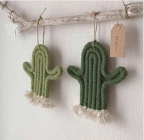 INS cotton hand-knitted woven home ornaments Nordic childrens room cactus decoration wall wall ornaments