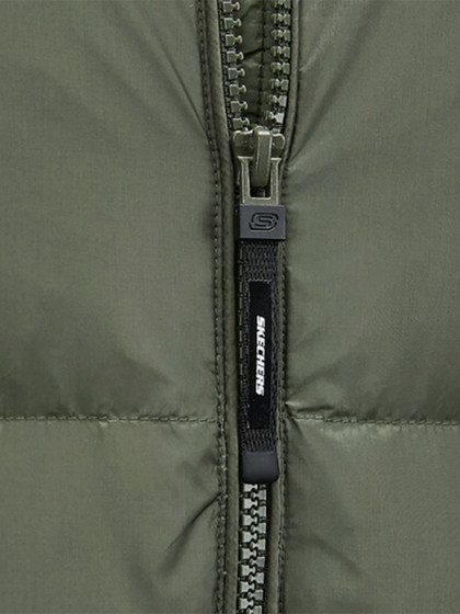 Skechers/Skechers Genuine 2024 New Men 's Sports Stand Collar Waven Warm Down Vest Skechers/Skechers Genuine 2024 New Men 's Sports Stand Collar Waven Warm Down Vest