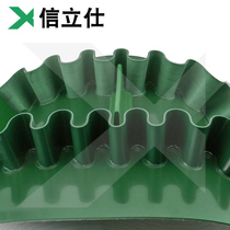 Industrial belt light ring green plus baffle climbing large inclination angle transmission pvc ring skirt conveyor belt