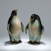 All Copper Animals Penguin Ornaments Pure Copper Bar Cafe Company Store Opening Boss Office Decoration