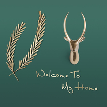 3d three-dimensional wall stickers wall decorations Nordic style living room entrance indoor room wall decoration creative Net Red Wall