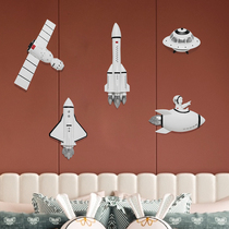 Sales office model room bedroom childrens room wall decoration pendant creative space rocket spacecraft wall decoration wall accessories