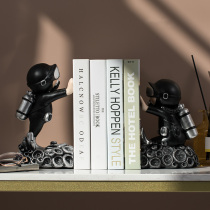 Childrens room bookshelf table cartoon cute diver bookend book set up students use books by creative ornaments desktop finishing