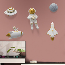 3d three-dimensional wall pendant childrens room kindergarten star rocket spacecraft space background wall decorations creative