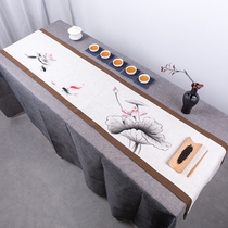 Restaurant home table flag Chinese style tablecloth small coffee table banquet tea table table linen cloth cover thick