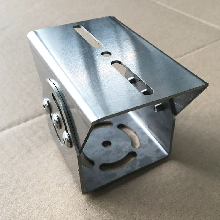 大号不锈钢万向节鸭嘴万向支架高速公路摄像机护罩安装万向节支架