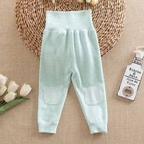 Spring and autumn baby high waist belly pants autumn and winter children belly underwear baby pants baby bottoming pants