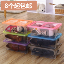 Thickened combination transparent plastic shoe box mens and womens shoes box shoes cosmetics storage box moisture-proof and dustproof shoe box