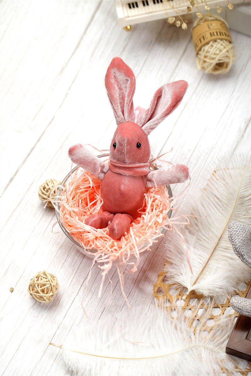 许愿兔公仔伴手礼网红毛绒玩具挂件丝绒兔子小布玩偶礼物结婚礼品