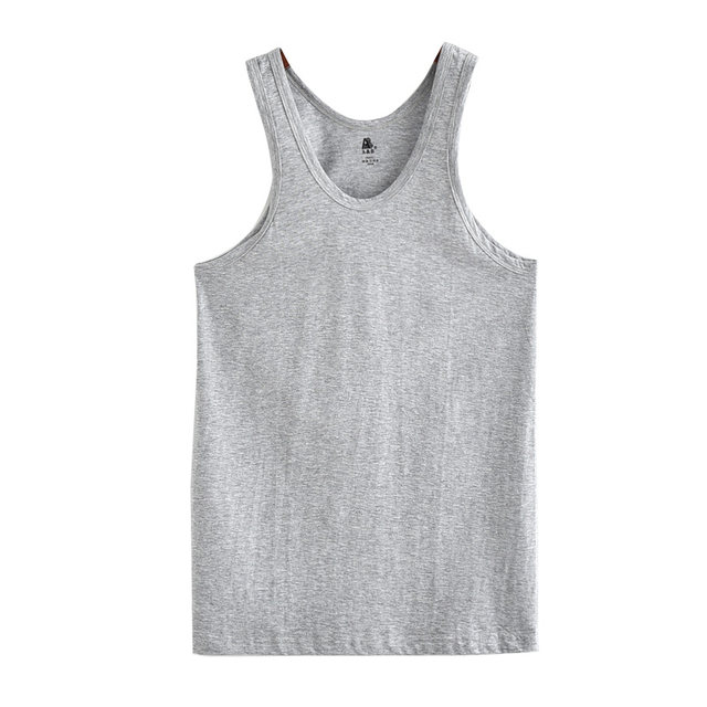 AB underwear ແທ້ຈິງຝ້າຍ summer vest ຜູ້ຊາຍບາງ sweat-absorbent ແລະ breathable ອາຍຸກາງແລະຜູ້ສູງອາຍຸ bottoming sleeveless ເຄື່ອງນຸ່ງຫົ່ມເຮືອນ