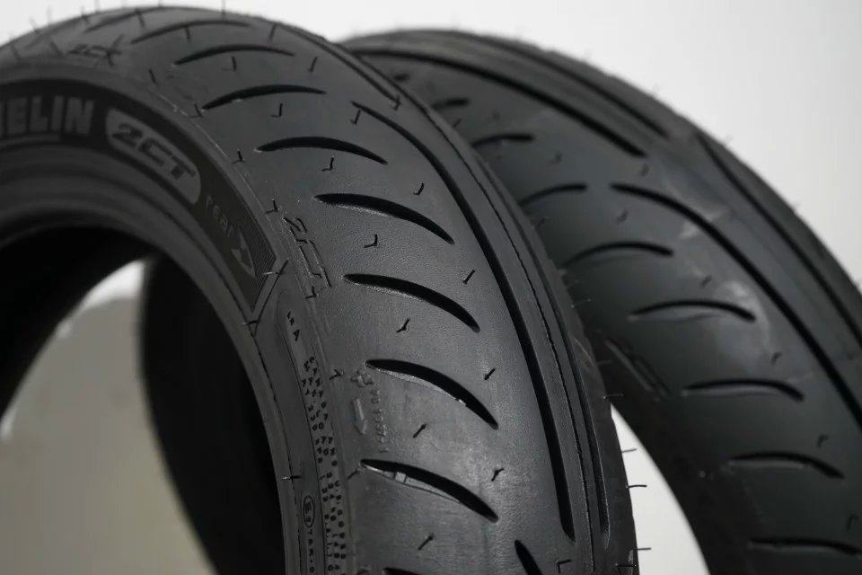 米其林半热熔轮胎2ct 150-70-13 120-80-14 本田银翼光阳赛艇300