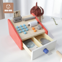 Export Over Home Toy Collection Silver Terrace 2-3 Year Old Baby Emulation Role-playing Real Mock Game Boy Wood