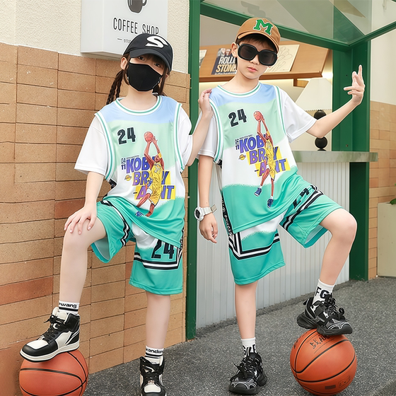 Children's basketball uniforms, summer short-sleeved training uniforms, sports suits, training uniforms, primary school students' jerseys, customized performance uniforms
Children's basketball uniforms, summer short-sleeved training uniforms, sports suits, training uniforms, primary school students' jerseys, customized performance uniforms