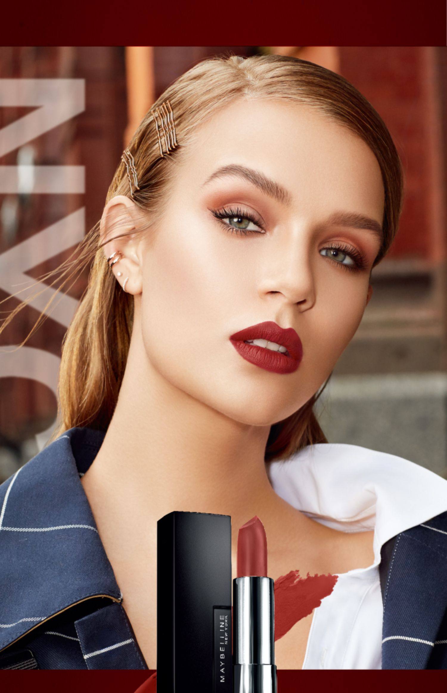 美宝莲黑魔方口红502滋润丝绒豆沙色哑光唇膏女持久学生款平价