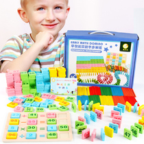 Blocks Early Childhood Teaching Benefits Digital Arithmetic Cognitive Preschool Mathematics Dominoes Wooden Toys 3-6 Years