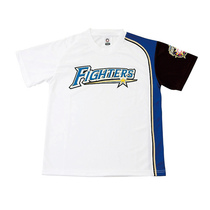 Japan nbp professional baseball Hokkaido Ham fighter team professional White training short sleeve t-shirt without ground