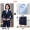 Female - navy jacket+skirt+9181 navy shirt