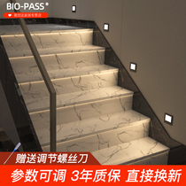 BIO-PASS 2021 new adjustable radar light control infrared induction foot light 86 type embedded stair light