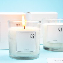 Birthday wedding party set scented candles romantic non-smokeless glass bedroom home yoga scent ordinary