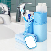 Travel wash cup set Travel portable toothbrush toothpaste sub-bottle storage bag Waterproof wash bag