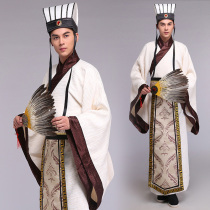 Style Huimei New ancient costume Hanfu counsellor costume Ancient film and television Zhuge Liang performance costume Three Kingdoms Kongming costume