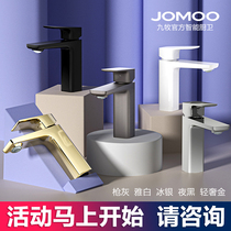 Nine Shepherd Silicon Brass Healthy Face Basin Tap Square Hot And Cold Single Hole Bathroom Wash Basin Wash head 32349