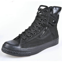 3537 special training shoes high-top liberation shoes black high-waist training shoes mens canvas shoes military rubber shoes special forces military training shoes