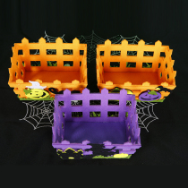 Halloween creative candy fruit Blue Seed non-woven candy basket desktop storage box pumpkin blue