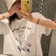 Park Zhengyi Rose Red T-shirt 2021 Summer New Net Red 여성 폭발 느슨한 반 소매 Pink White 캐주얼 Short Top Park Zhengyi Rose Red T-shirt 2021 Summer New Net Red 여성 폭발 느슨한 반 소매 Pink White 캐주얼 Short Top