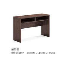 Training table for a simple modern double three-person long tables company Party office office training institution