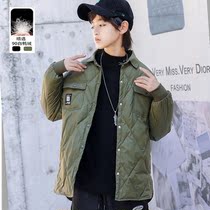 EAAE boys down liner jacket 2021 winter light and thin warm down underwear mens big childrens clothing coat Korean version