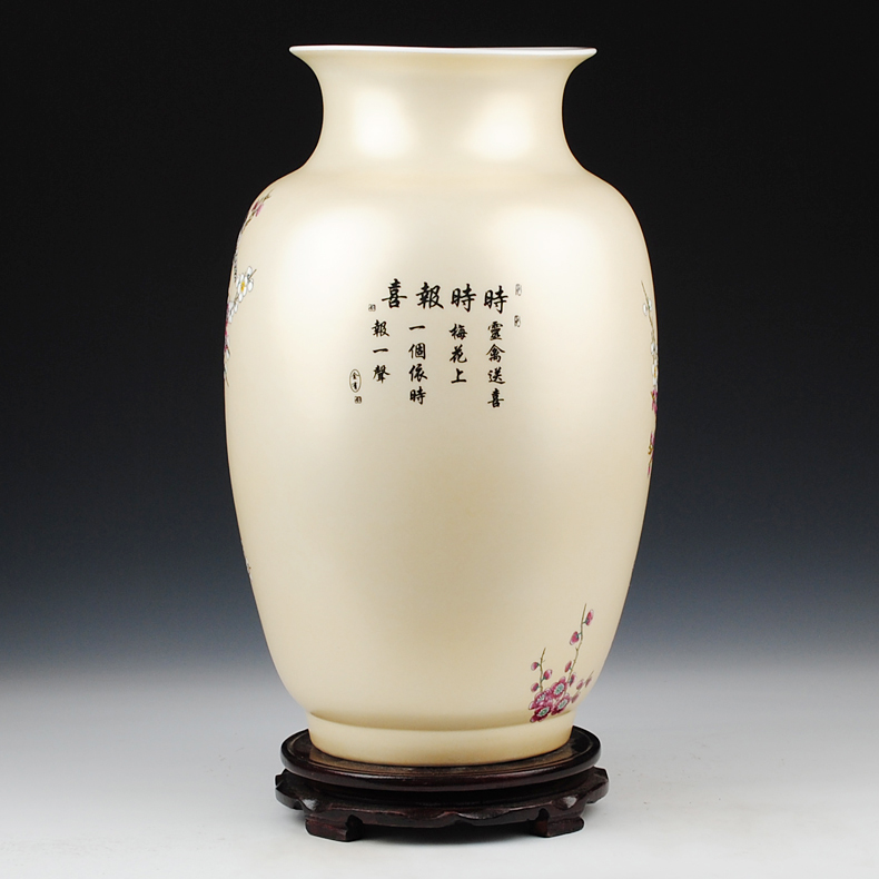 Jingdezhen ceramics gold always good vase modern living room home decoration handicraft furnishing articles