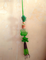 New car pendant jewelry Glass apple car interior supplies high-end pendant pendant entry and exit safety charm pendant