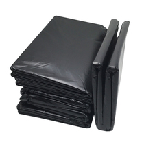 Large garbage bag thick black plastic bag property hotel sanitation kitchen super large size garbage bag