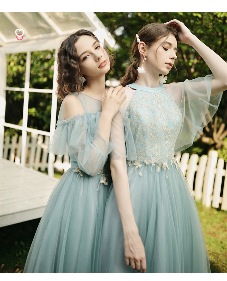 小礼服裙_伴娘服2019新款夏季中长款姐妹团女毕业婚礼小 - 阿里巴巴