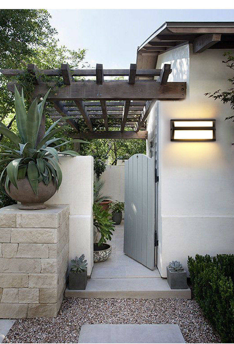 欧式简约led户外壁灯防水围墙别墅过道阳台柱子门头庭院照明灯具