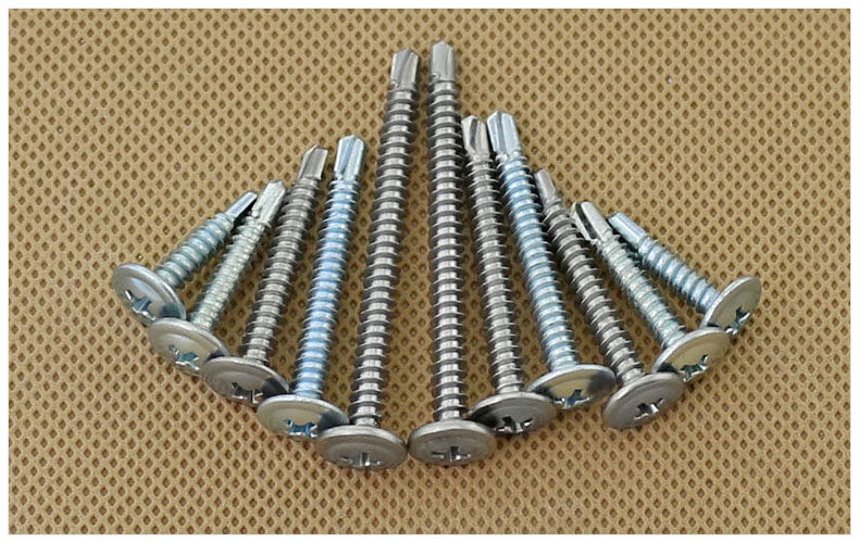 镀锌大扁头钻尾自攻螺丝/不锈钢圆头带垫钻尾自钻螺钉m4.2 m4.