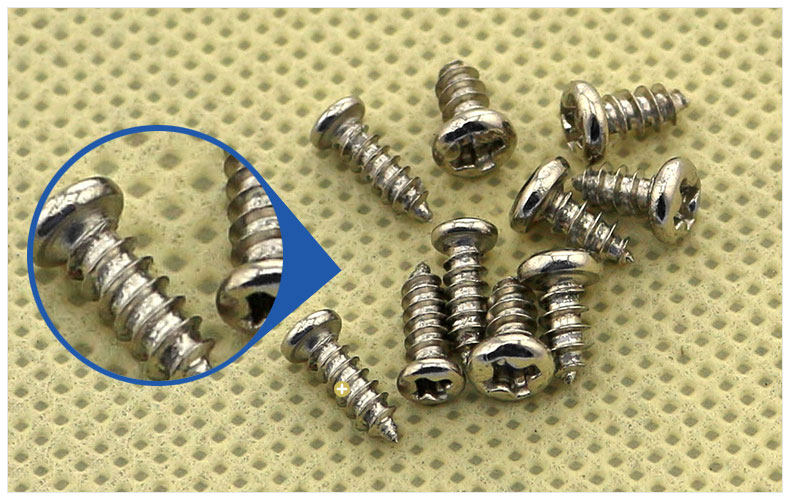 pa十字圆头盘头自攻螺丝钉精密电子小螺丝(环保/加硬/镀镍)m1-m3