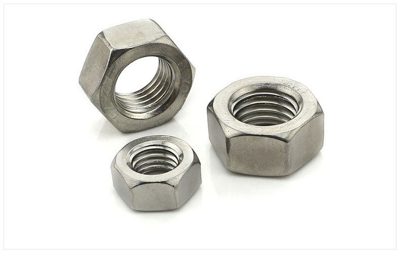 din934 不锈钢六角螺母 304六角螺帽 螺丝帽 不锈钢螺母316材质-找大