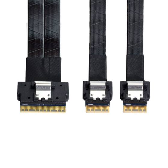 Cy Slim SFF-8654 8I ~ 2 8643 Oculink SAS 8087 배열 8611 데이터 케이블 Cy Slim SFF-8654 8I ~ 2 8643 Oculink SAS 8087 배열 8611 데이터 케이블
